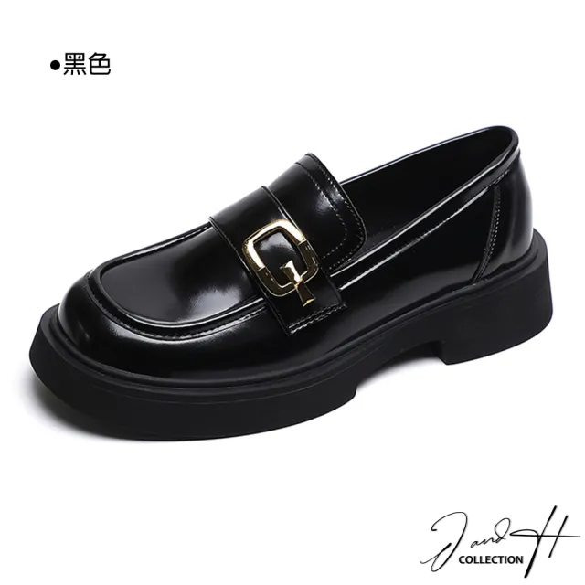 【J&H collection】復古英倫風厚底樂福鞋(現+預  咖啡色 / 黑色)