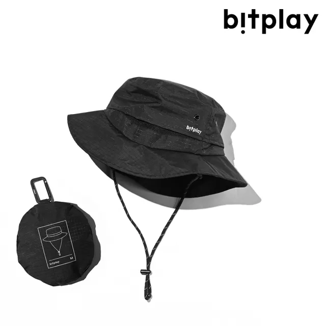 【bitplay】Wander Pack 隨行寬帽 M/L - 黑色(登山帽 漁夫帽 戶外 登山 防潑水 露營 輕便 收納)