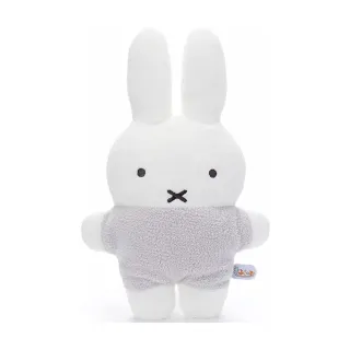 【T-ARTS】MIFFY 米飛兔 扁扁靠墊 粉灰洋裝(卡通 人偶)