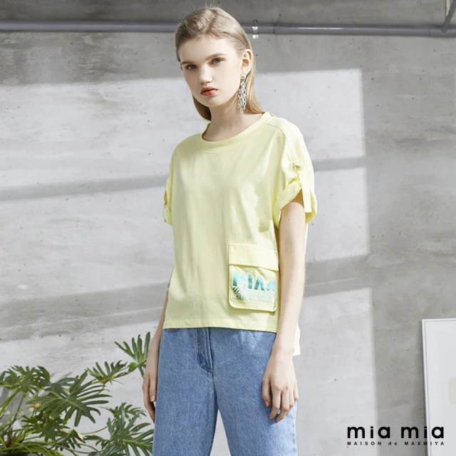 【mia mia】MIA英文字印花T恤