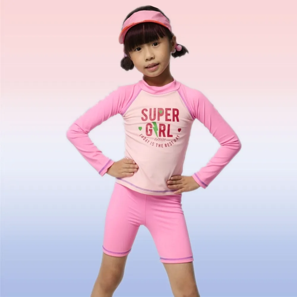 【SARLEE 沙麗】女童二件式長袖泳裝(NO.H207048)