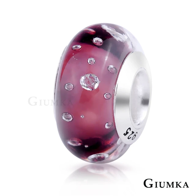 【GIUMKA】純銀串珠．琉璃．泡沫-紫色(串珠材料)