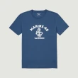 【Hang Ten】男裝-REGULAR FITT純棉航海印花短袖T恤(藍)