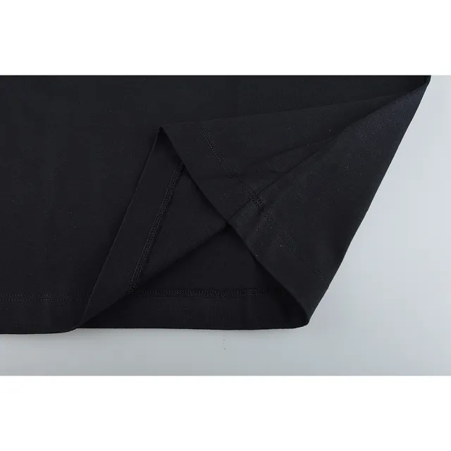 【MM6 MAISON MARGIELA】MM6 Maison Margiela 白字LOGO純棉短袖T恤(女款/黑)
