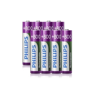 【PHILIPS】低自放鎳氫充電電池AAA 4號 800mAh  共8顆(4入*2)