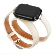 【BONum 博紐】蘋果apple watch雙圈平紋細替換錶帶38/40mm(蘋果手錶 iWatch 智慧手錶 智慧手環)
