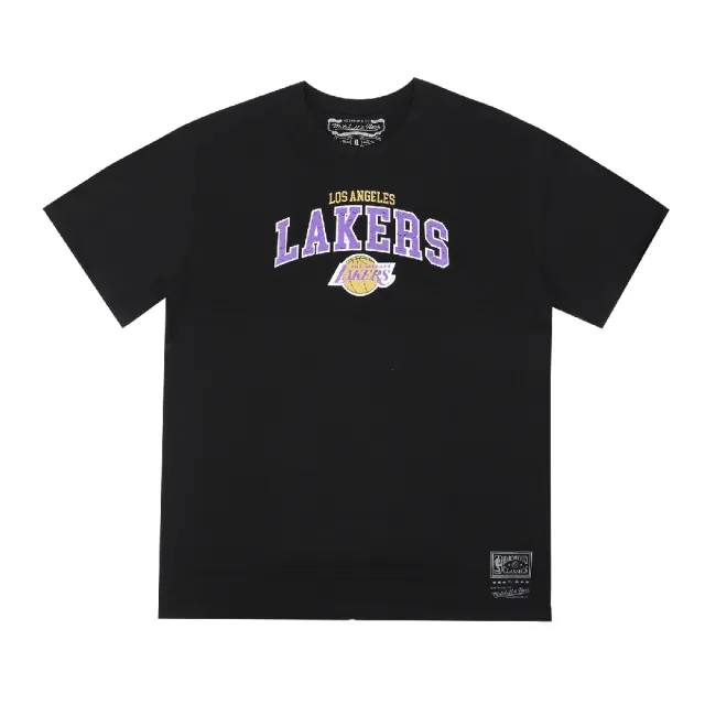 M&N】Mitchell & Ness 短袖Lakers 短T 黑紫NBA 復古洛杉磯湖人