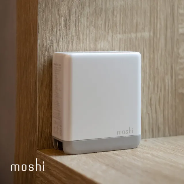 【moshi】Rewind 100W USB-C GaN 氮化鎵充電器(內附 1.2米 USB-C 快充線)