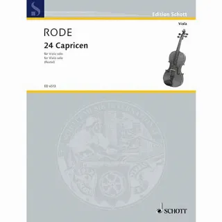 【Kaiyi Music 凱翊音樂】羅德：24首奇想曲中提琴譜 Rode 24 Caprices Etudes Viola