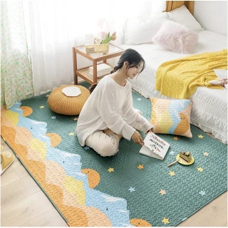 【PLUSIEURS】純棉多用途地毯 野餐墊 床下墊(110*160 公分)
