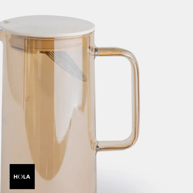 【HOLA】高硼矽玻璃耐熱冷水壺1350ml-琥珀色