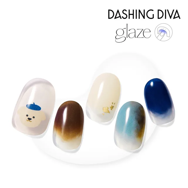 即期品【DASHING DIVA】glaze凝膠美甲貼_狗狗藝術家(241101)