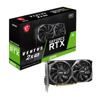 【MSI 微星】GeForce RTX3050 VENTUS 2X XS 8G OC 顯示卡