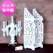【Osun】DIY木塑板 歐式白色雕花經典巴洛克桌上型層架(CE178-BLK16)
