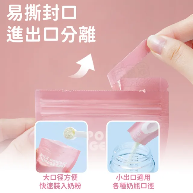 【Finger Pop 指選好物】拋棄式奶粉袋60片(奶粉分裝/奶粉夾鏈袋/密封袋/外出旅行)