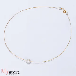 【my stere 我的時尚秘境】現貨商品-韓式精緻珠寶鋼絲珍珠鎖骨鍊/項鍊(珍珠  彈簧扣  清新