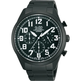 【ALBA】街頭玩酷時尚三眼計時手錶(VD53-X170SD  AT3591X1)