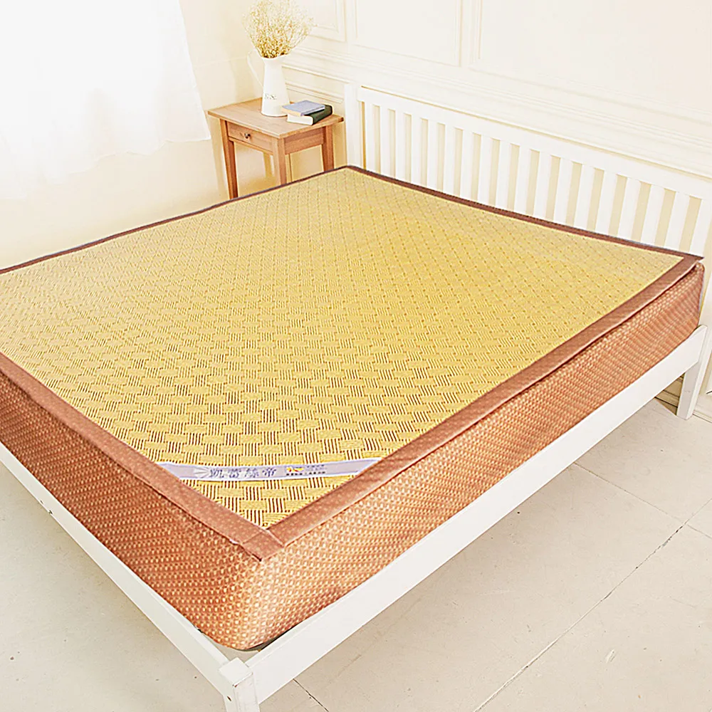 【凱蕾絲帝】加厚御皇三D紙纖柔藤可拆式床包1.2CM涼墊(單人加大3.5尺)