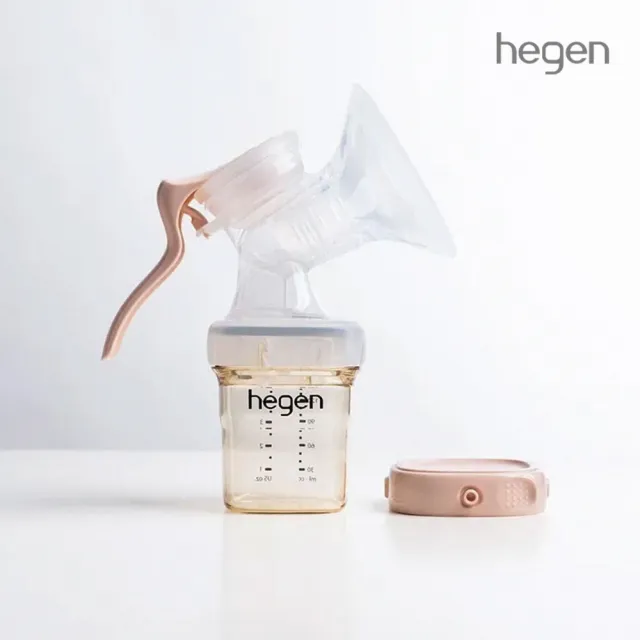 【hegen】PCTO 優雅輕柔手動擠乳組(SoftSqround/學飲杯/擠乳器/ 吸乳器/奶瓶/母嬰用品/新生禮/月子中心)