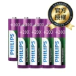 【PHILIPS】低自放鎳氫充電電池 AA 3號 2000mAh(4入*2)