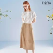 【Diffa】花紗緹花剪接寬襬裙-女