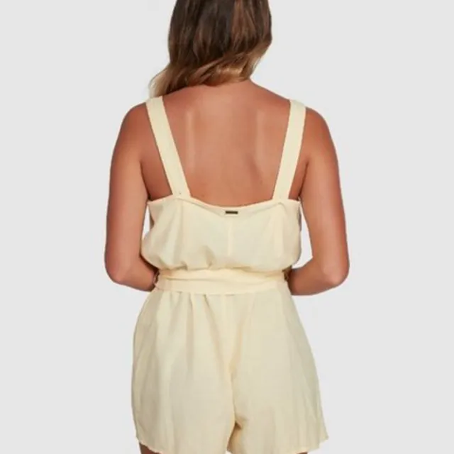 【BILLABONG】BILLABONG ALL HAPPENING 吊帶短褲 鵝黃 Outdoor(6508504SBU)