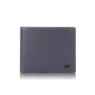 【BRAUN BUFFEL 德國小金牛】台灣總代理 路西奧 4卡零錢袋皮夾-深藍色(BF399-315-DB)