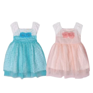 【baby童衣】女童洋裝 無袖玫瑰花造型網紗裙 52354(共二色)