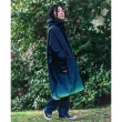 【KIU】成人空氣感有袖斗篷雨衣(163249 漸變薩克斯藍)