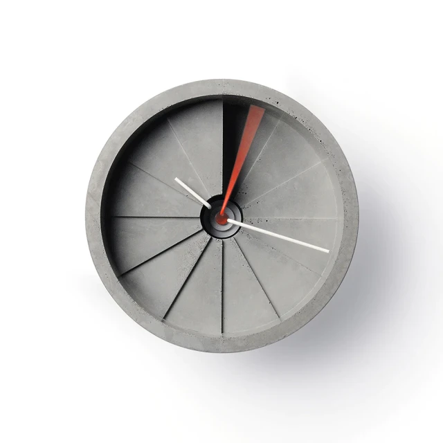 22 四度空間水泥大掛鐘-紅-4th-Dimension-Wall-Clock/200mm(22-CWC01101)