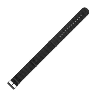 【TRASER】Textile strap 黑色尼龍錶帶-110(#109421)