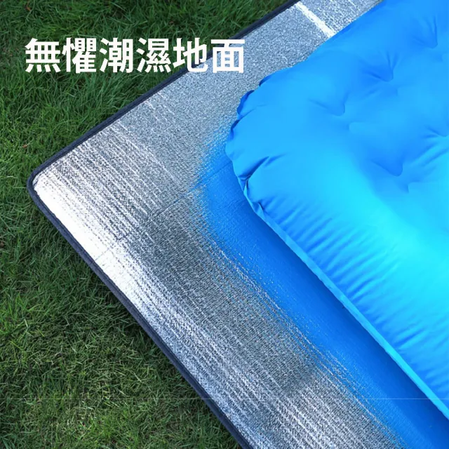 【Chill Outdoor】加厚款 雙面鋁箔防潮墊 M號 200x200cm(露營防潮墊 野餐墊 帳篷墊 地墊 地布 鋁箔墊)