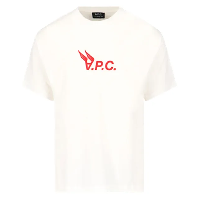 【APC】男款 品牌LOGO 短袖T恤-白色(S號、M號、L號)