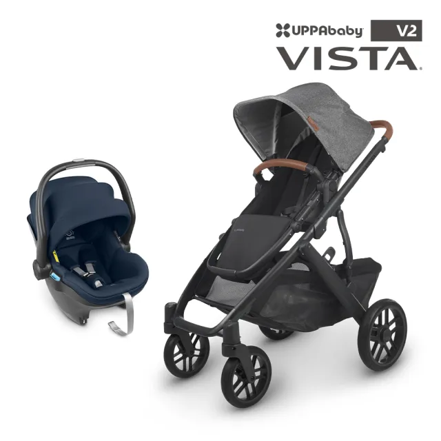 【UPPAbaby】VISTA V2單人推車+MESA i-Size新生兒提籃(新生兒貼身座墊)