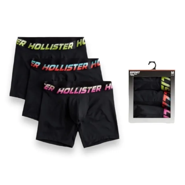 【HOLLISTER Co】HCO海鷗三件組合男生經典四角內褲(多款可選)