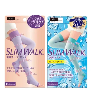 【SLIMWALK 官方直營】晚安好眠美腿組(5重拉提+涼感睡眠美腿襪)