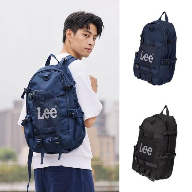 【Lee】男女同款 後背包  /  橫式大LOGO 防潑水 共2色(LB324003K11 / LB324003ANJ)
