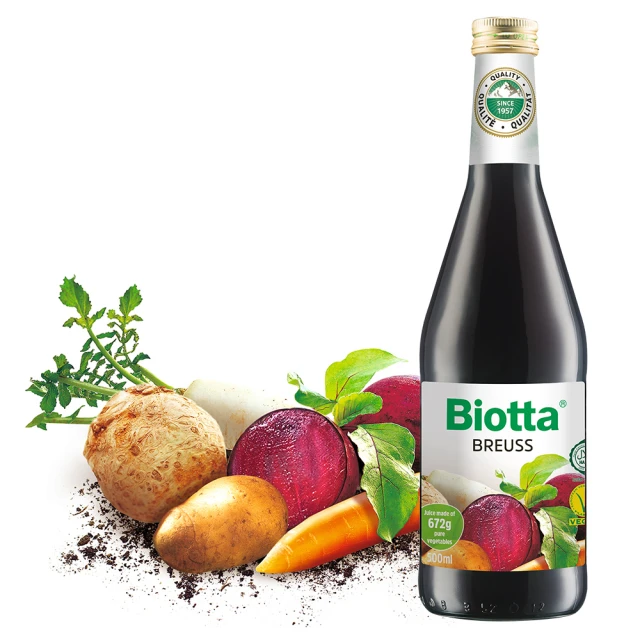 即期品【Biotta百奧維他】布魯士根莖蔬菜純汁500ml*6瓶