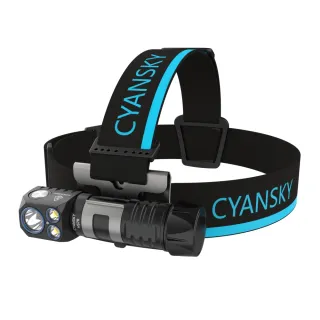 【CYANSKY】錸特光電 HS7R 2800流明(多功能可充電 雙色溫 聚光 泛光 L型頭燈 強光手電筒 工作頭燈)