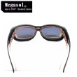 【MEGASOL】UV400偏光外掛式側開窗防飛沫護目鏡太陽眼鏡(破盤2套組-A101-3009)