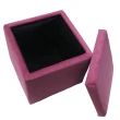 【J&N】艾維亞收納沙發椅凳(紫紅色-1入)