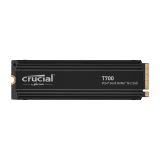 【Crucial 美光】T700 4TB M.2 2280 PCIe 5.0 ssd固態硬碟 (CT4000T700SSD5) 讀 12400M/寫 11800M *含散熱 