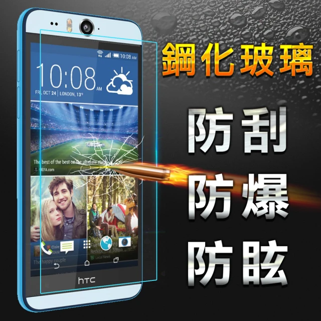 【YANG YI 揚邑】HTC Desire EYE 適用 防爆防刮 9H鋼化玻璃保護貼膜