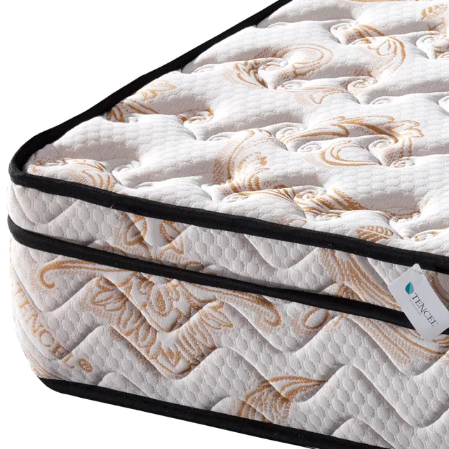 【尚牛床墊】三線防蹣抗菌天絲棉布料硬式彈簧床墊-單人加大3.5尺
