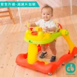 【美國Creative Baby】糖果版多功能音樂折疊式三合一學步車助步車組(靜音輪新升級、加裝減速片更安全)