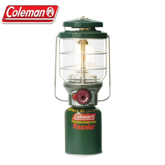 【Coleman】北極星 2500日規瓦斯燈/露營燈/附收納袋+電子點火器(CM5520JM000 綠)