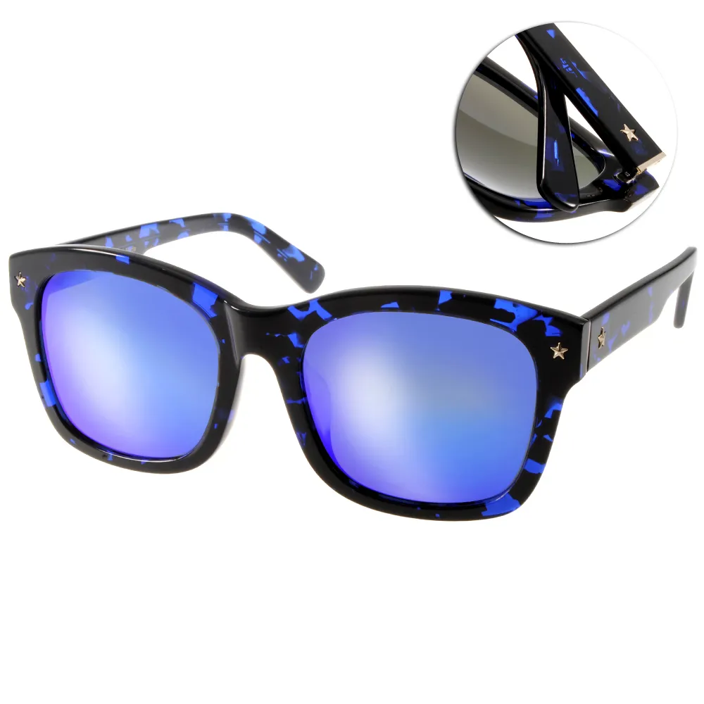 【Go-Getter】韓系百搭水銀鏡面太陽眼鏡(藍琥珀#GS1004 BLDEBM)