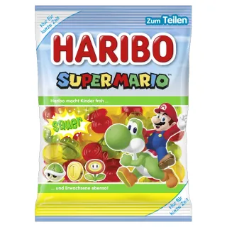 【HARIBO 哈瑞寶】限定版瑪利歐水果酸軟糖175g