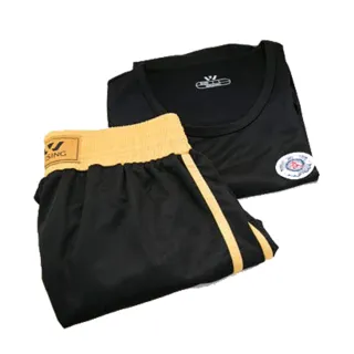 【輝武】武術用品-散打專用男子無袖競技服(黑L)