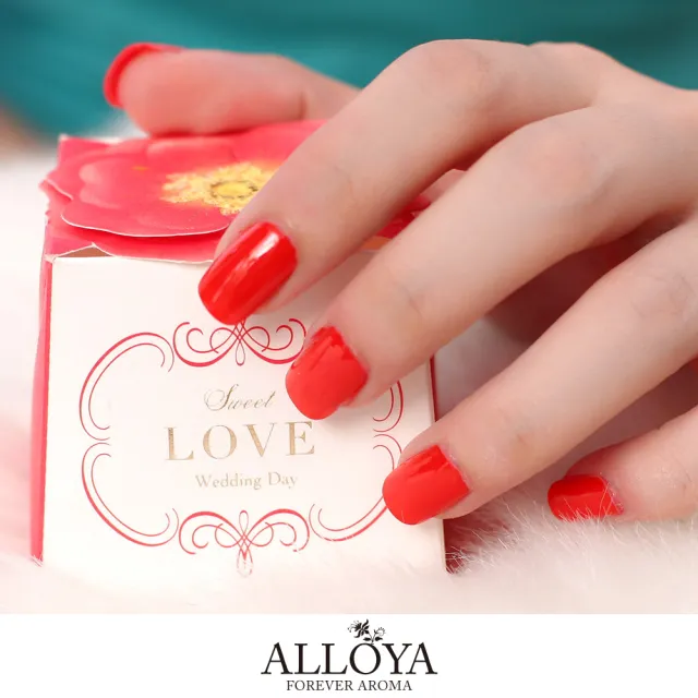 【英國ALLOYA愛若雅】Y018 香氛水指彩甲油(兒童可用 火焰紅)